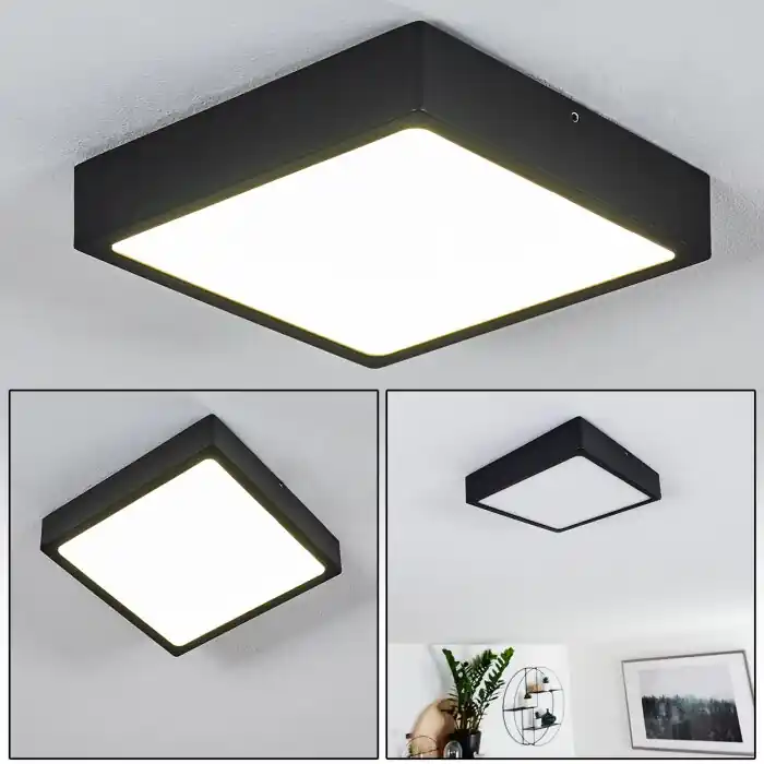Koop Online Kragos Plafondlamp LED Zwart, 1-licht