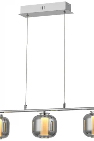 Aanbieding Brilliant Rafa Hanglamp LED Chroom, 3-lichts