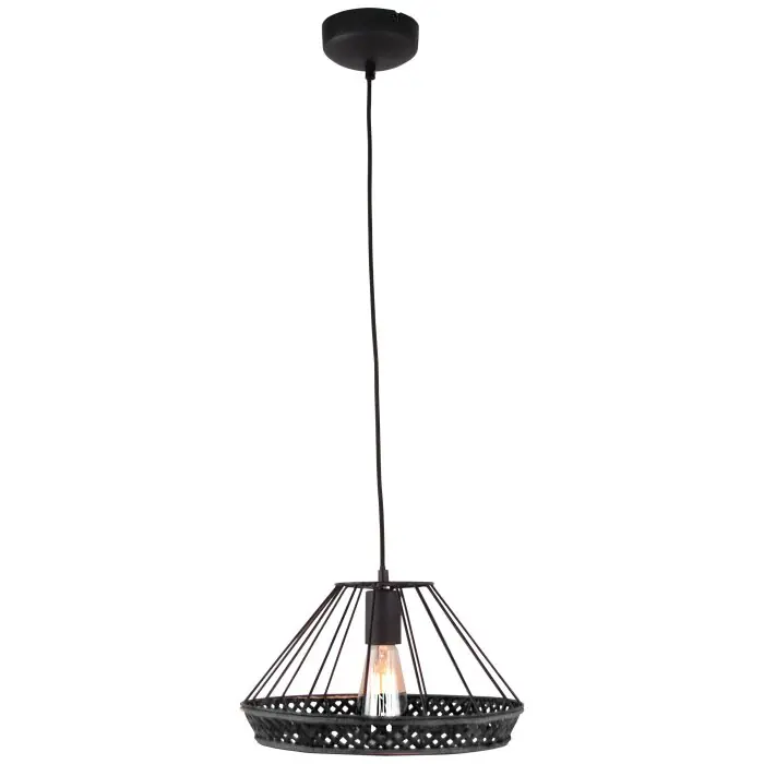 Brilliant Tory Hanglamp Zwart, 1-licht Korting