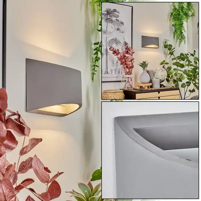 Bestel Nu Braslo Muurlamp Grijs, 1-licht
