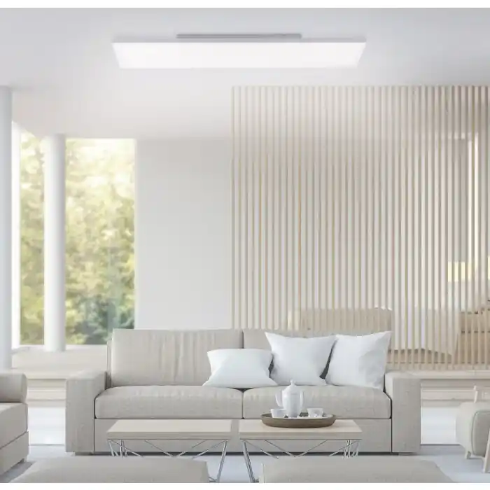 Bestel Nu Leuchten-Direkt CANVAS Plafondlamp LED Wit, 1-licht, Afstandsbediening