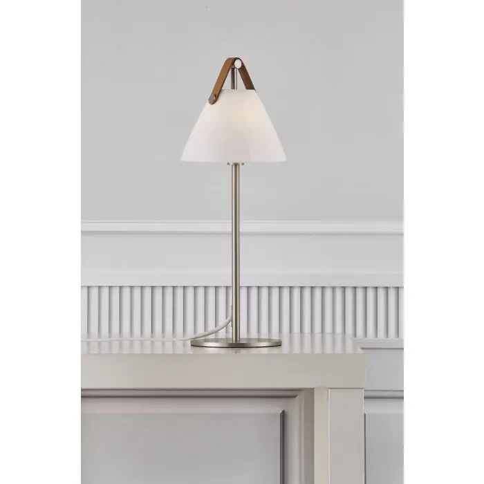 Design For The People by Nordlux STRAP Tafellamp Nikkel mat, 1-licht Exclusieve Aanbieding