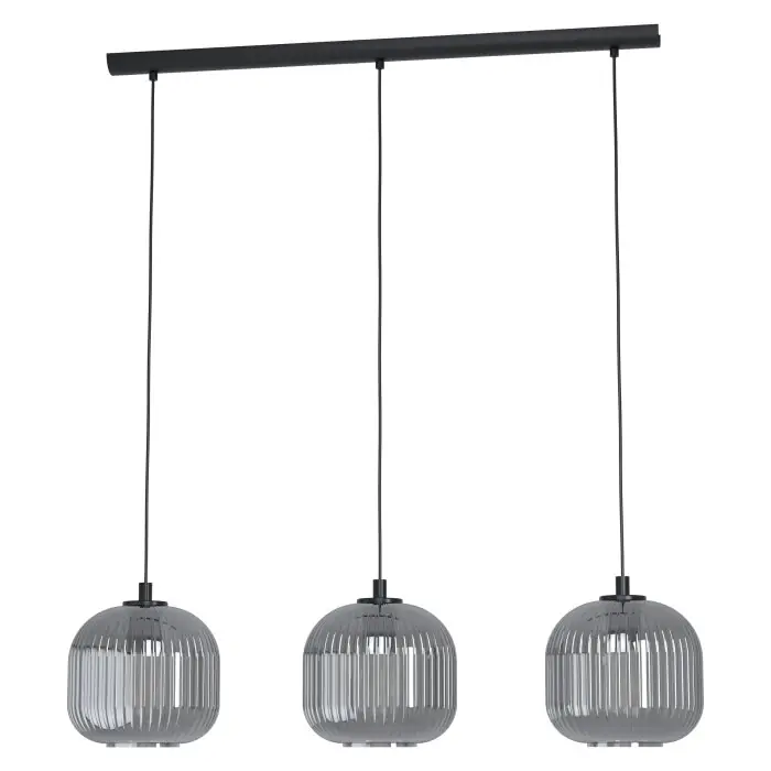 Eglo MANTUNALLE Hanger Zwart, 3-lichts Alleen Vandaag