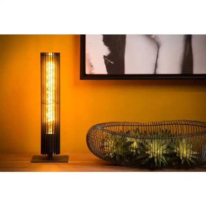 Dagaanbieding Lucide LIONEL Tafellamp Zwart, 1-licht