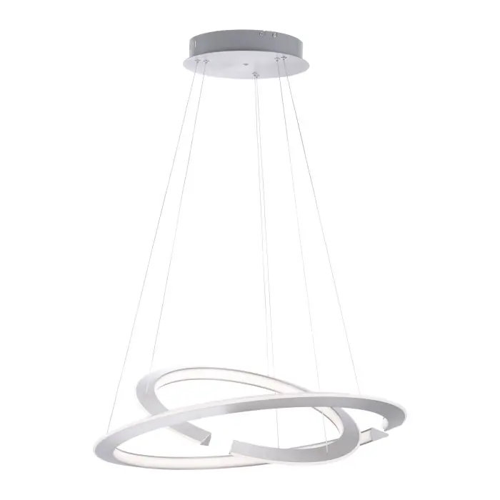 Paul Neuhaus ALESSA Hanglamp LED Zilver, 2-lichts, Afstandsbediening Superprijs