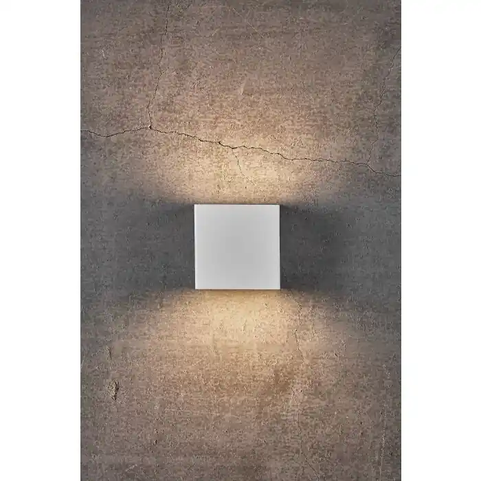 Seizoensaanbieding Nordlux TURN Buiten muurverlichting LED Wit, 1-licht