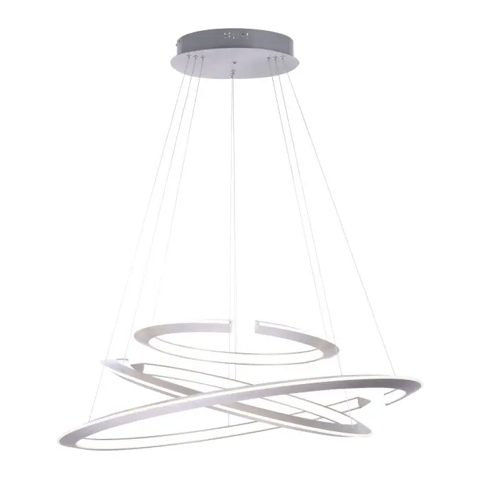 Paul Neuhaus ALESSA Hanglamp LED Zilver, 3-lichts, Afstandsbediening Rechtstreeks Van De Fabrikant