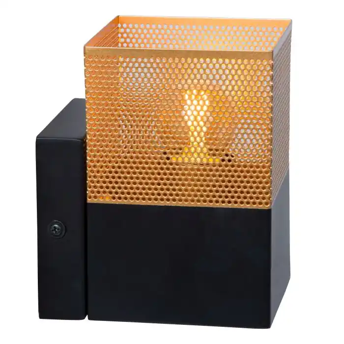 Beste Prijs Lucide RENATE Muurlamp Zwart, 1-licht