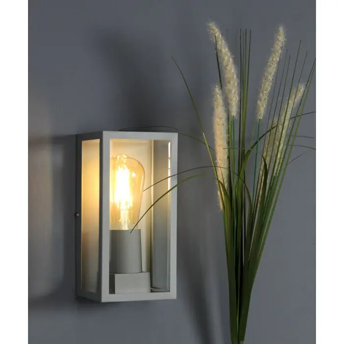 Lutec Mondrian Buiten muurverlichting Zilver, 1-licht Betaalbaar