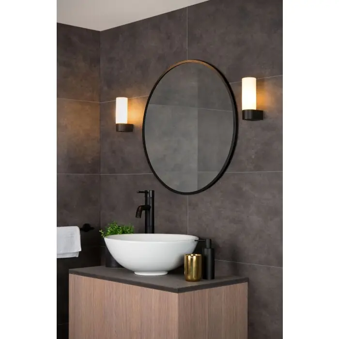 Lucide JESSE Muurlamp Zwart, 1-licht Exclusieve Aanbieding
