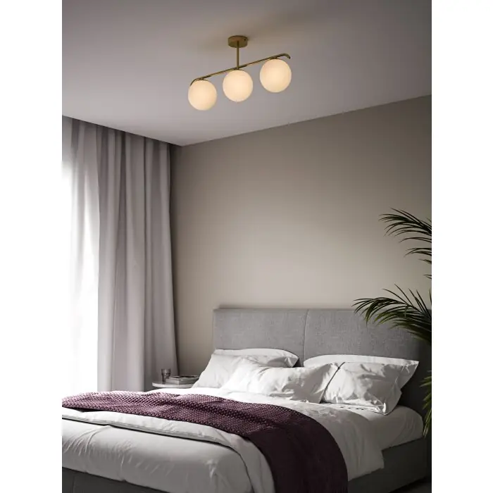 Veilige Betaling Nordlux GRANT Plafondlamp Messing, 3-lichts