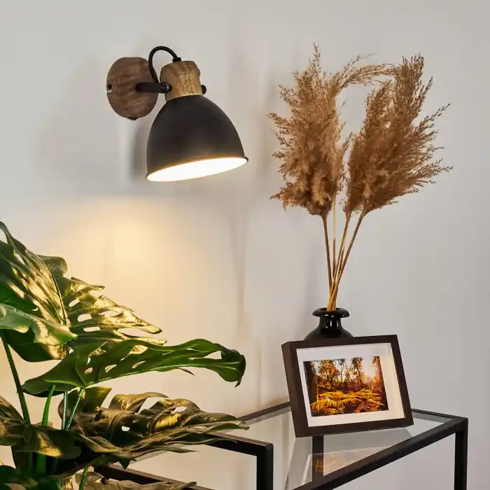 Shop Nu Banjul Muurlamp Zwart, 1-licht