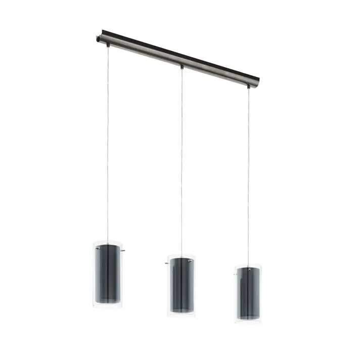 Betaalbaar Eglo PINTO Hanger Nikkel mat, 3-lichts