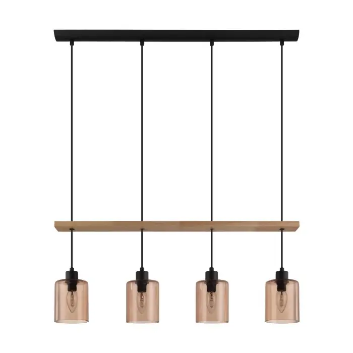 Eglo COOLMONT Hanger Cream, Zwart, 4-lichts Goedkoop