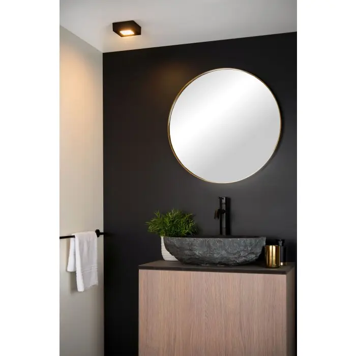 Lucide BRICE Plafondlamp LED Zwart, 1-licht Weekendaanbieding