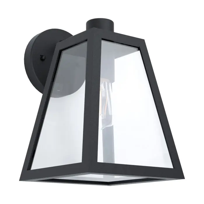 Premium Eglo MIRANDOLA Buiten muurverlichting Zwart, 1-licht