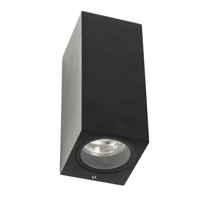 Shop Nu KS Verlichting Geo Buiten muurverlichting Zwart, 2-lichts