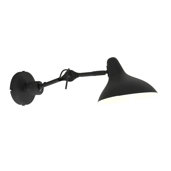 Steinhauer Kasket Muurlamp Zwart, Wit, 1-licht Goedkoop