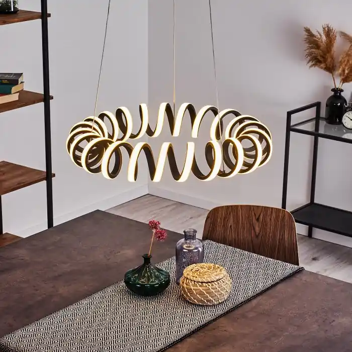 Maziwa Hanglamp LED Zwart, Wit, 1-licht Hete Deal