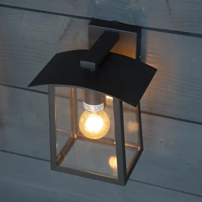 Nu Kopen KS Verlichting Motto Buiten muurverlichting Zwart, 1-licht