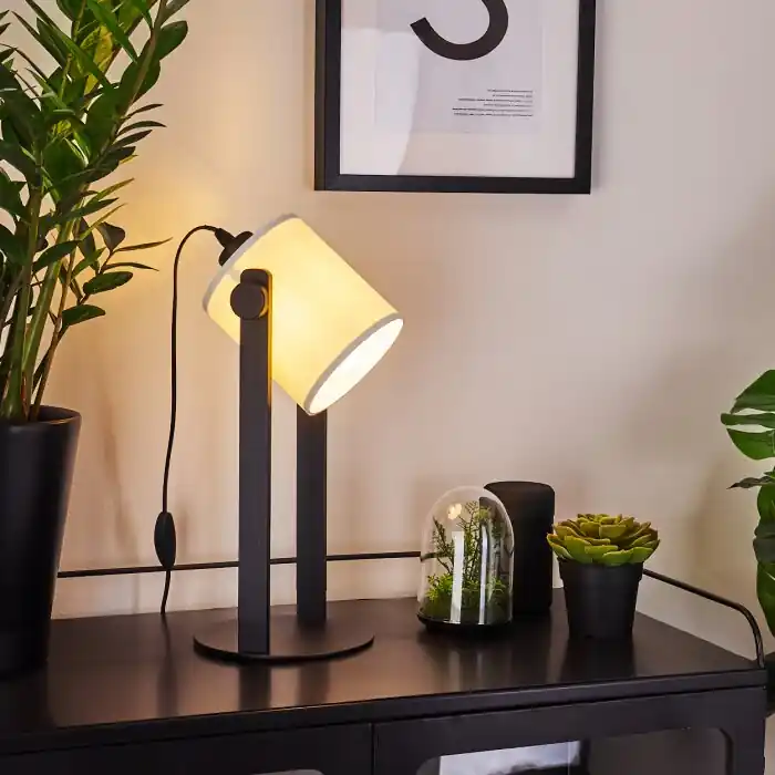 Hete Deal Gibralter Tafellamp Zwart, 1-licht