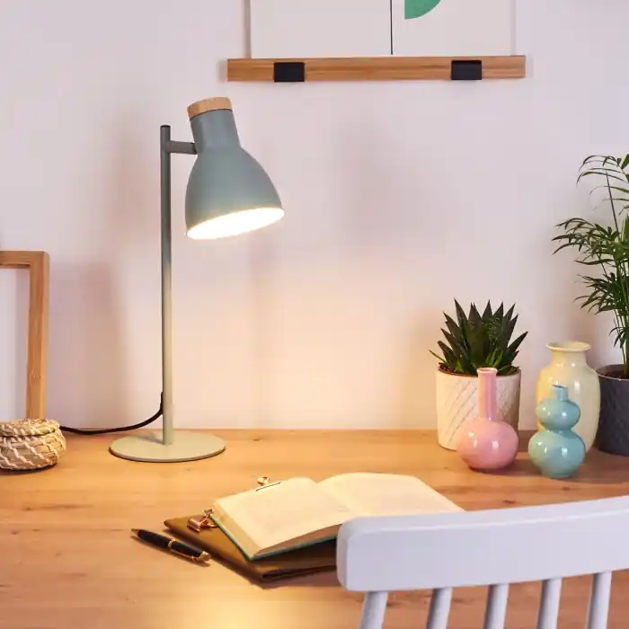 Chatsworth Tafellamp Groen, 1-licht Nu Kopen