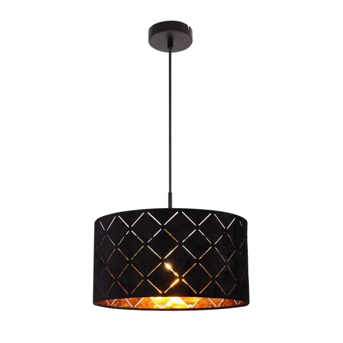 Globo SUNNA Hanger Zwart, 1-licht Op = Op