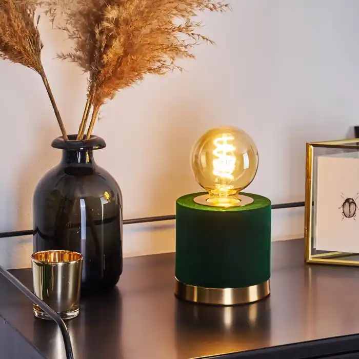 Goedkoop Weruga Tafellamp Groen, Messing, 1-licht