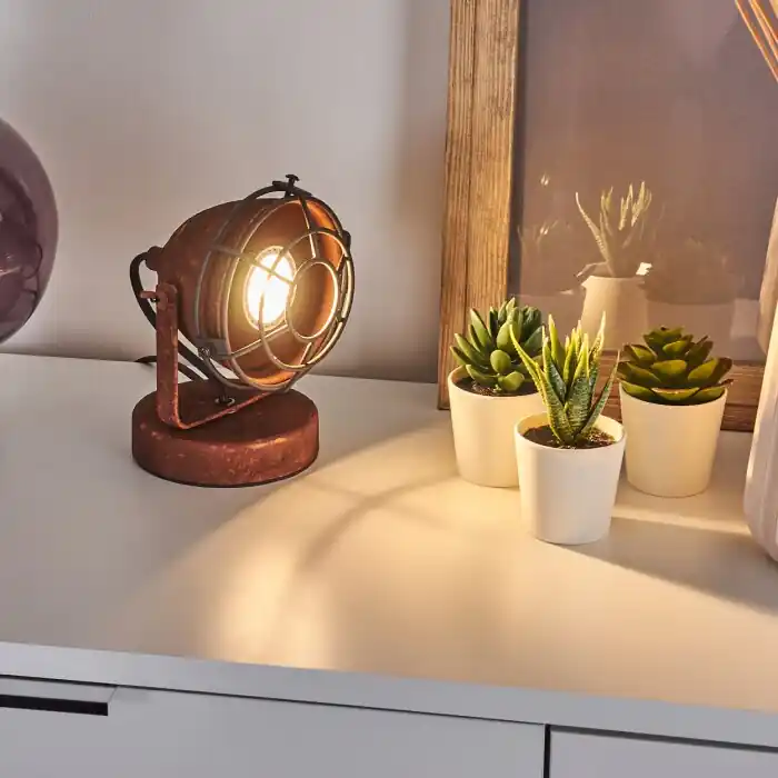 Glostrup Tafellamp Roest, 1-licht Tijdelijk Beschikbaar