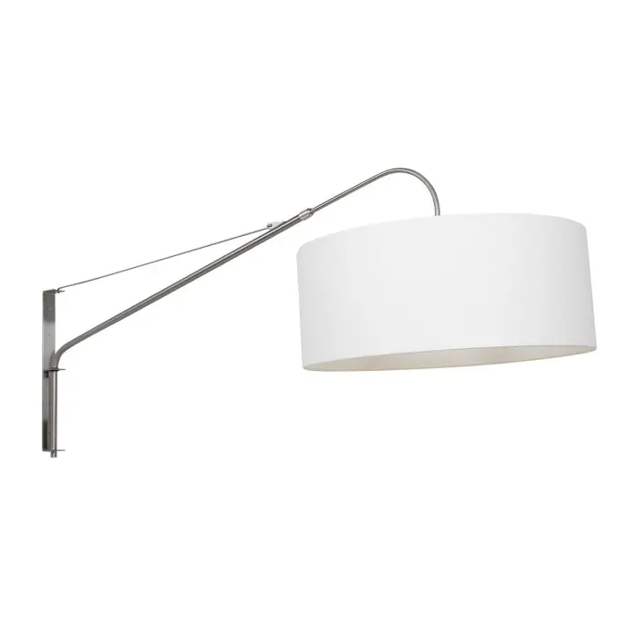 Beste Prijs Steinhauer Gramineus Muurlamp roestvrij staal, Wit, 1-licht