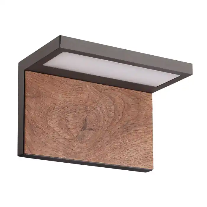 Mantra RUKA Buiten muurverlichting Grijs, 1-licht Fabrieksprijs