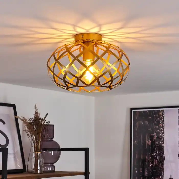 Shupá Plafondlamp Goud, Messing, 1-licht Express Levering