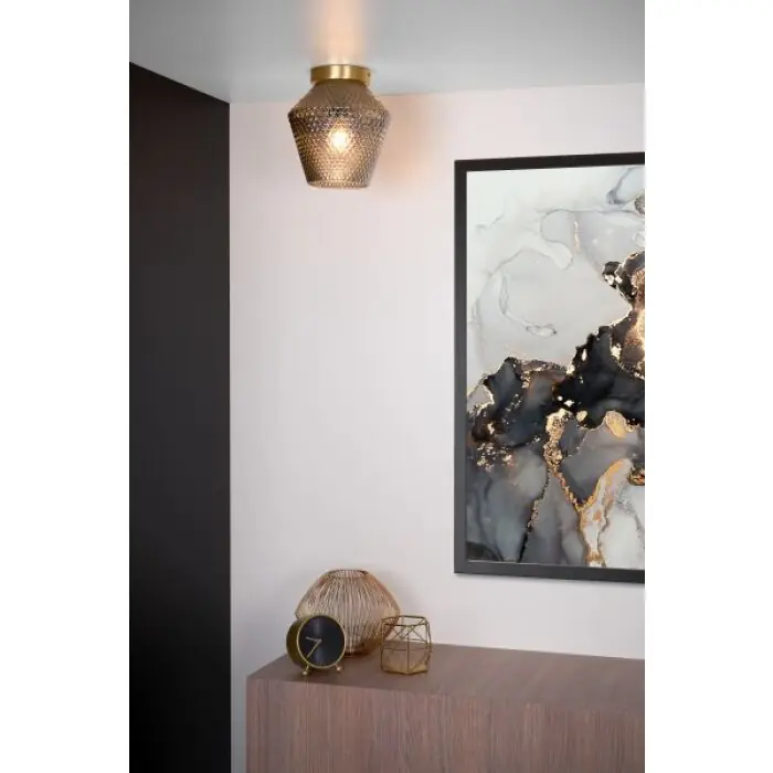 Lucide ROSALIND Plafondlamp Messing, 1-licht Rechtstreeks Van De Fabrikant