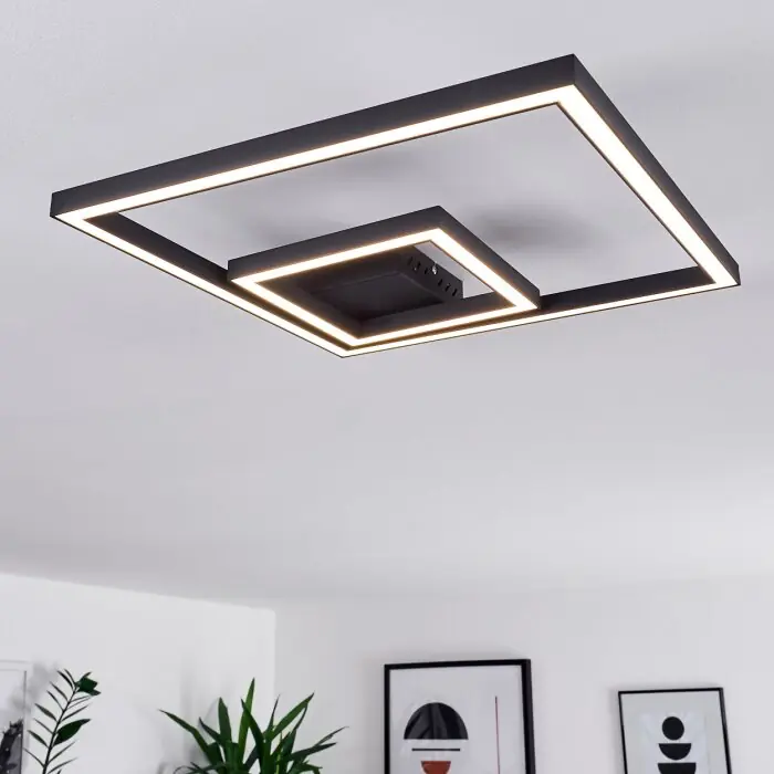 Direct Verzonden Cavareno Plafondlamp LED Zwart, 1-licht