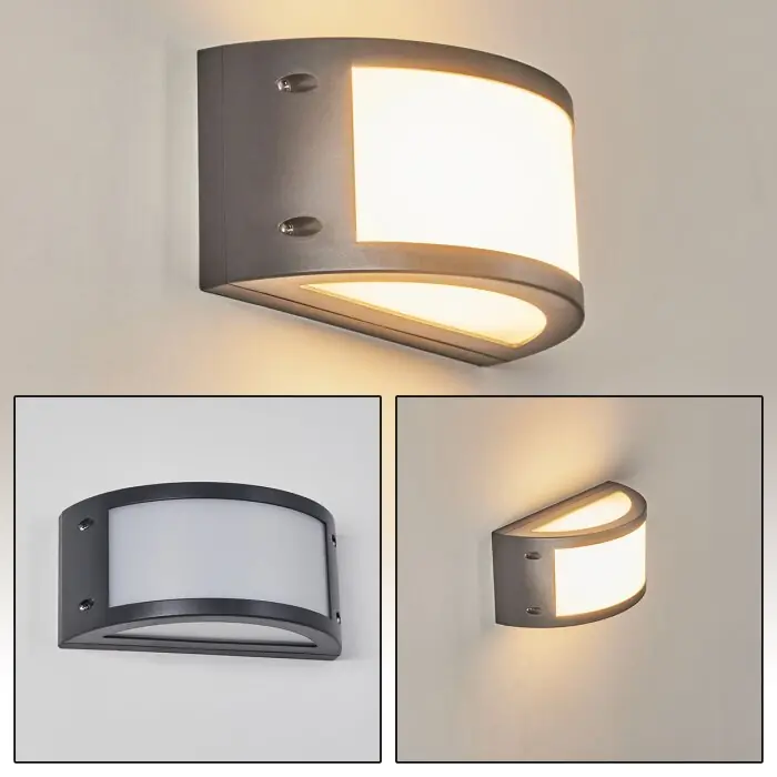 Pompeano Buiten muurverlichting LED Zwart, 1-licht Koop Online