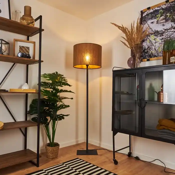 Goedkoop Exchange Staande lamp Zwart, 1-licht