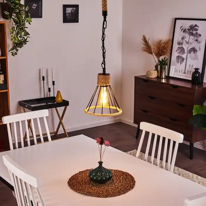 Sulzano Hanger Bruin, Zwart, 1-licht Nieuw