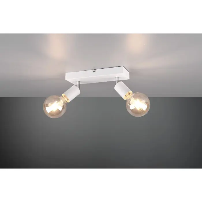 Reality Vannes Spotlamp Wit, 2-lichts Direct Verzonden