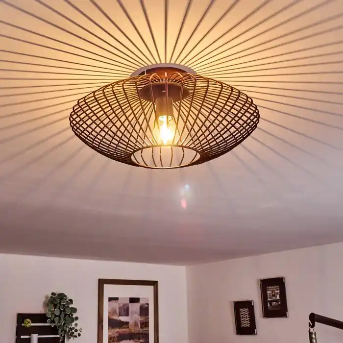 Wemude Plafondlamp Koperkleurig, Zwart, 1-licht Rechtstreeks Van De Fabrikant