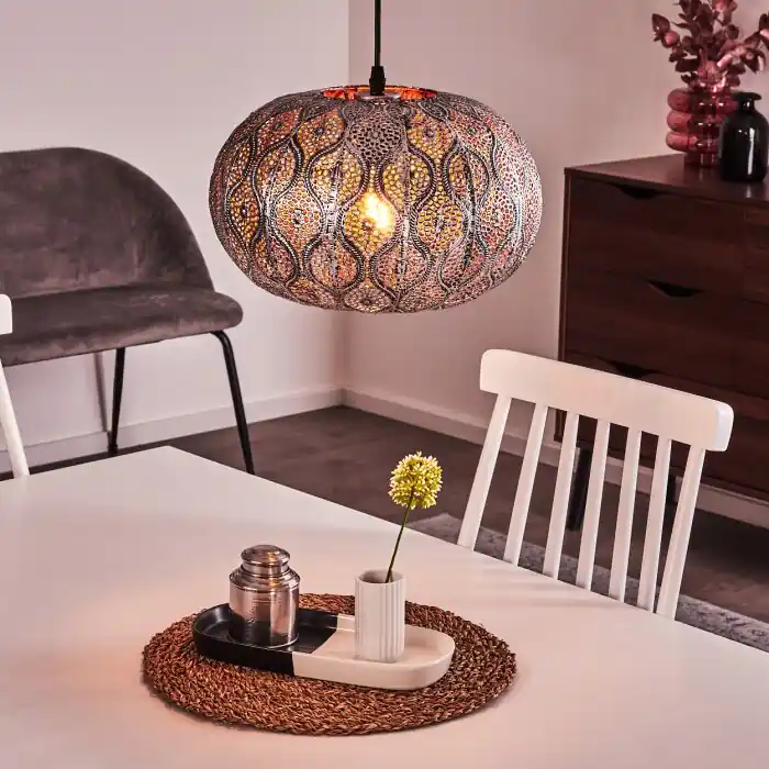 Kemer Hanger Zwart, Zilver, 1-licht Bestseller