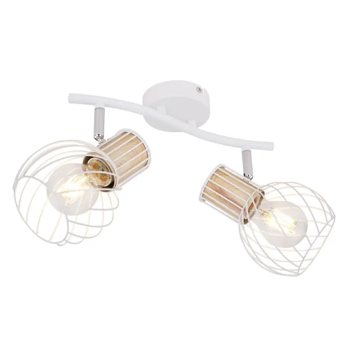 Globo LUISE Spotlamp Wit, 2-lichts Flitsaanbieding