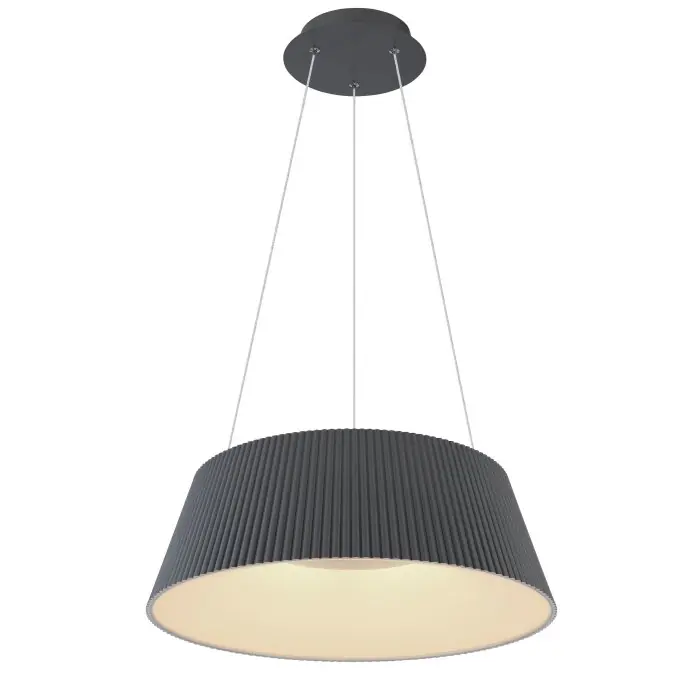 Veilige Betaling Globo CROTONE Hanger LED Antraciet, 1-licht, Afstandsbediening