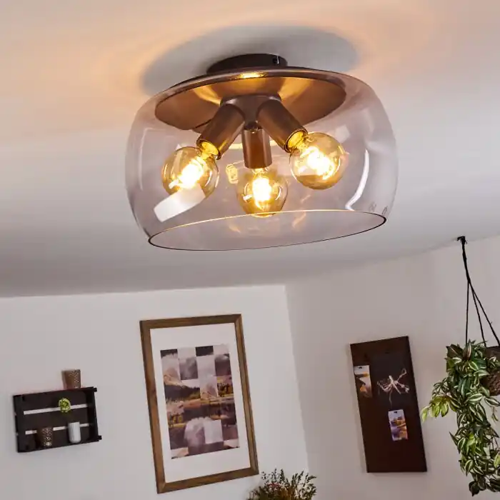 Must-Have Palibatz Plafondlamp Antraciet, 3-lichts