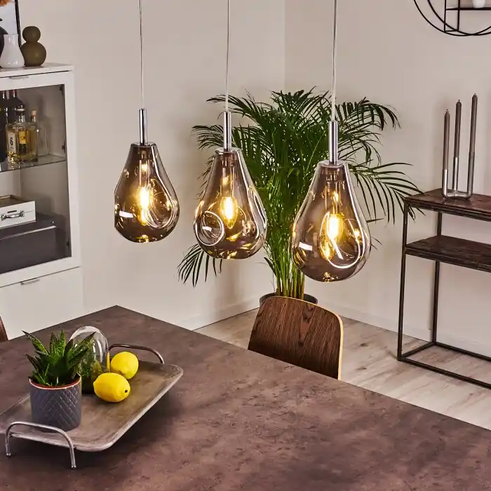 Weekendaanbieding Domma Hanglamp Chroom, 3-lichts