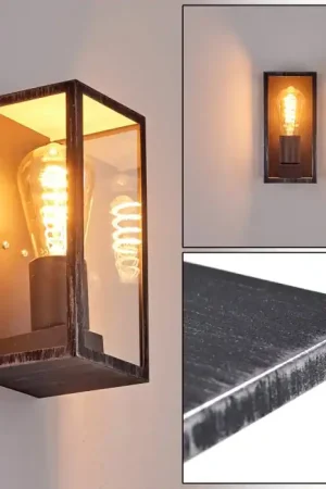 Aanbieding Hakkas Buiten muurverlichting Zwart, Zilver, 1-licht