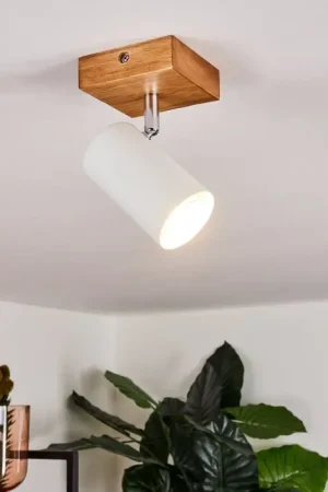 Zuoz Plafondlamp Hout licht, 1-licht Voordeelprijs