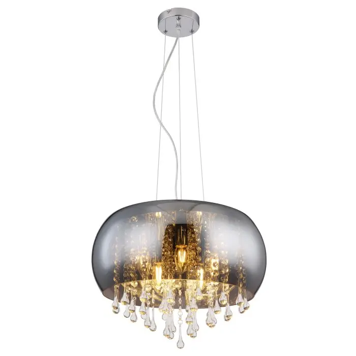 Globo KALLA Hanger Chroom, 5-lichts Populair