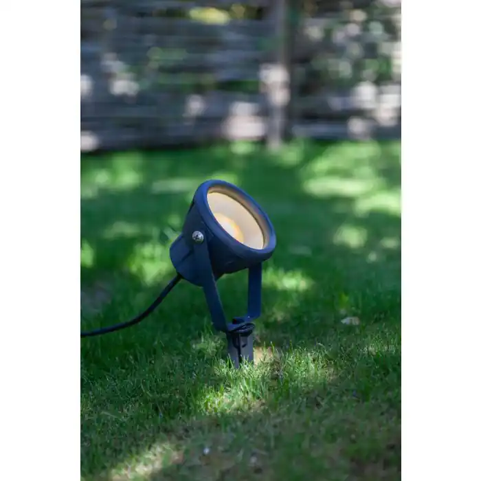 Gratis Retour Lutec MINI LETO Grondpen LED Antraciet, 1-licht, Kleurwisselaar