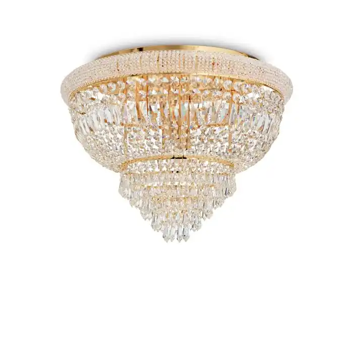 Ideallux DUBAI Plafondlamp Goud, 24-lichts Beperkte Voorraad
