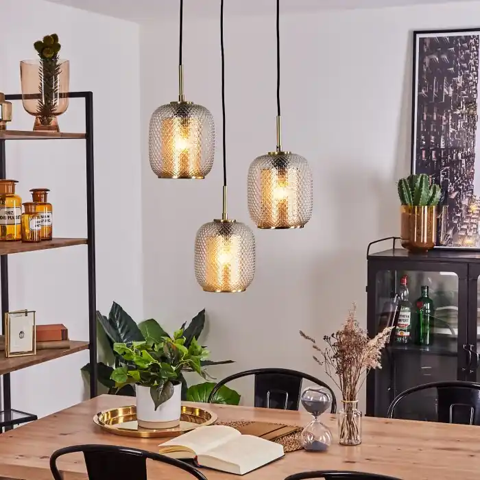 Populair Scone Hanglamp Goud, Messing, 3-lichts